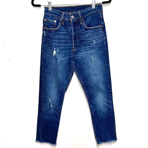 Levi's Revolve Women's 501 High Rise Skinny Jeans Can't Touch This Womens 24 R - Picture 3 of 10